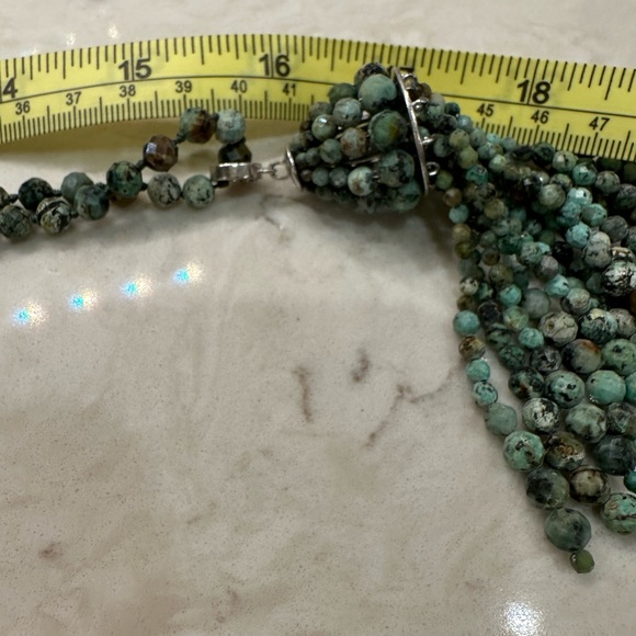 GORGEOUS Kendra Scott Turquoise tassel necklace and earrings set - Picture 5 of 6